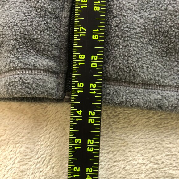 Eddie Bauer Women Vest Jacket Medium Full Zip Polartec Stand Up Collar Cozy Gray - Picture 5 of 14